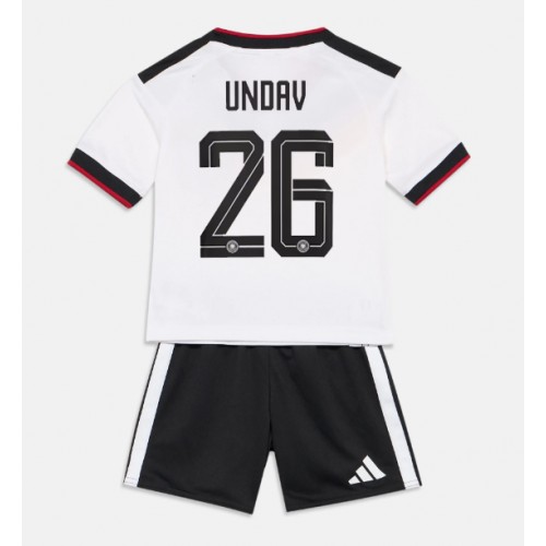 Stroje piłkarskie Niemcy Deniz Undav #26 Koszulka Podstawowej dla dzieci MŚ 2026 Krótki Rękaw (+ szorty)